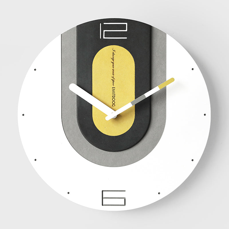 Nordic Style Creative Wall Clock Living Room Atmosphere Stylish Personality Free Punch Wall Clock Watch