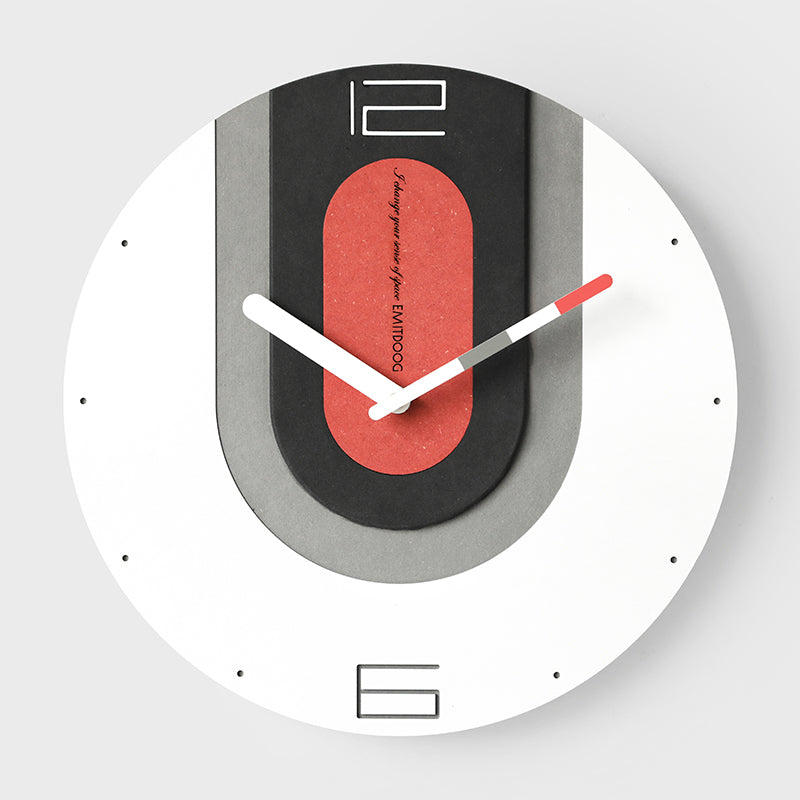 Nordic Style Creative Wall Clock Living Room Atmosphere Stylish Personality Free Punch Wall Clock Watch