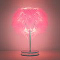 Creative Table Lamp Decorative Feather Bedside Lamp