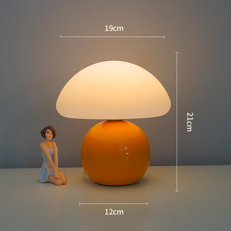Bedside Lamp Cream Mushroom Decorative Table Lamp